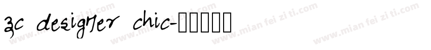 zc designer chic字体转换